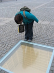 25501 Jenni looking at Monument to the 10th May 1933 Book Burning.jpg